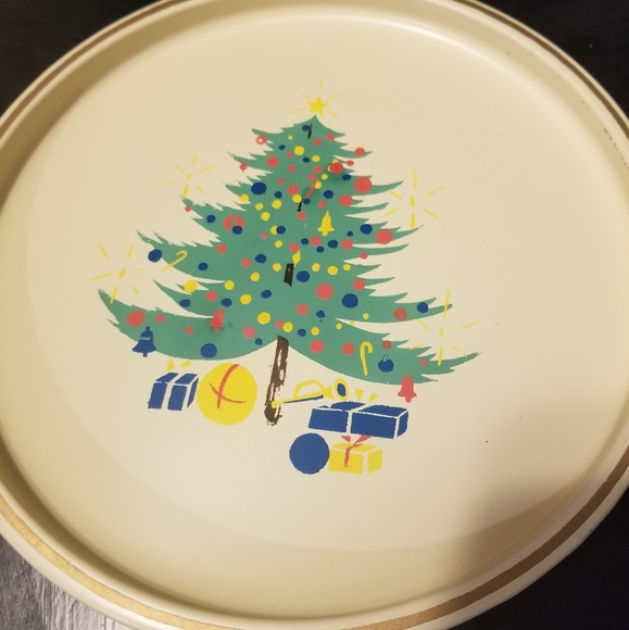 Vintage Nashco Laquerware Handpainted plates - Picture 2 of 4